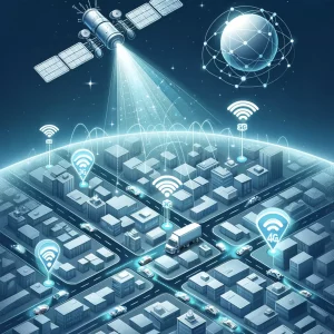 Graphique expliquant le fonctionnement du GPRS pour le suivi GPS de véhicules